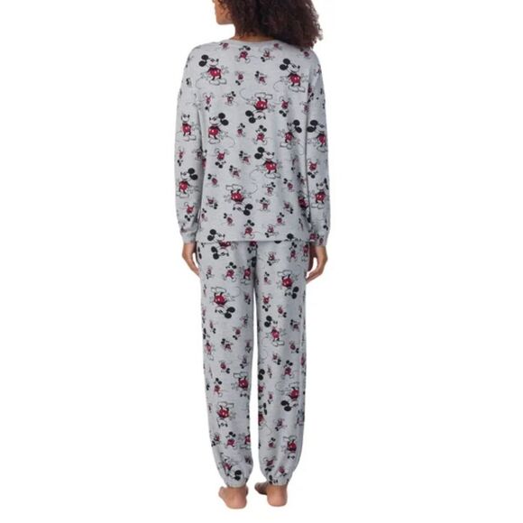 Mickey Mouse Disney Women's 2X Lounge Set Long Sleeve Pajamas Tee + Jogger NWT - Picture 4 of 4